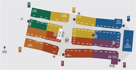 premium outlets montreal map.